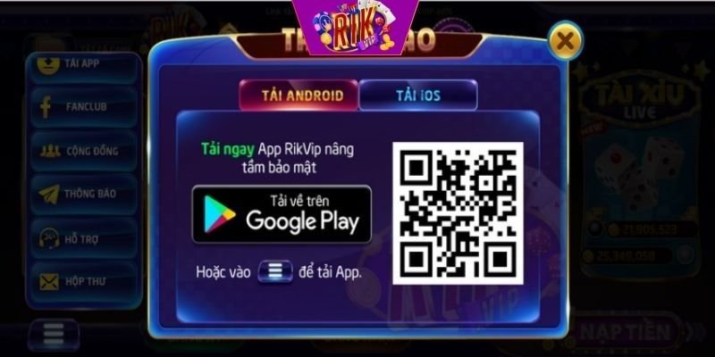 Hướng dẫn chi tiết cách tải app RIKVIP trên điện thoại